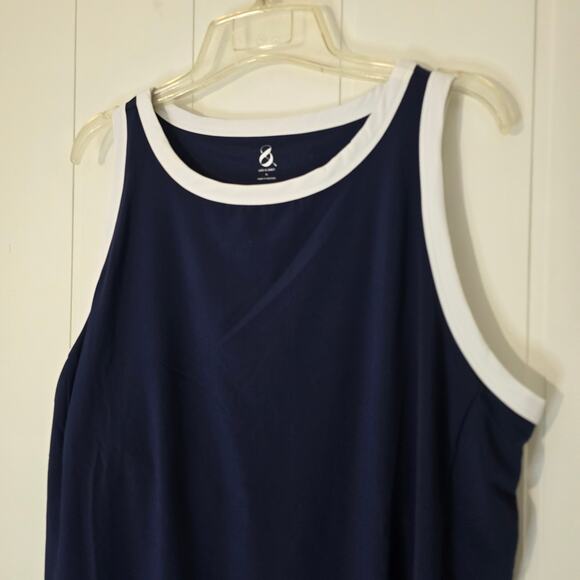 Lou & Grey Tipped Wanderweave Mini Pocket Dress Athletic Sports Size XL - Picture 4 of 8